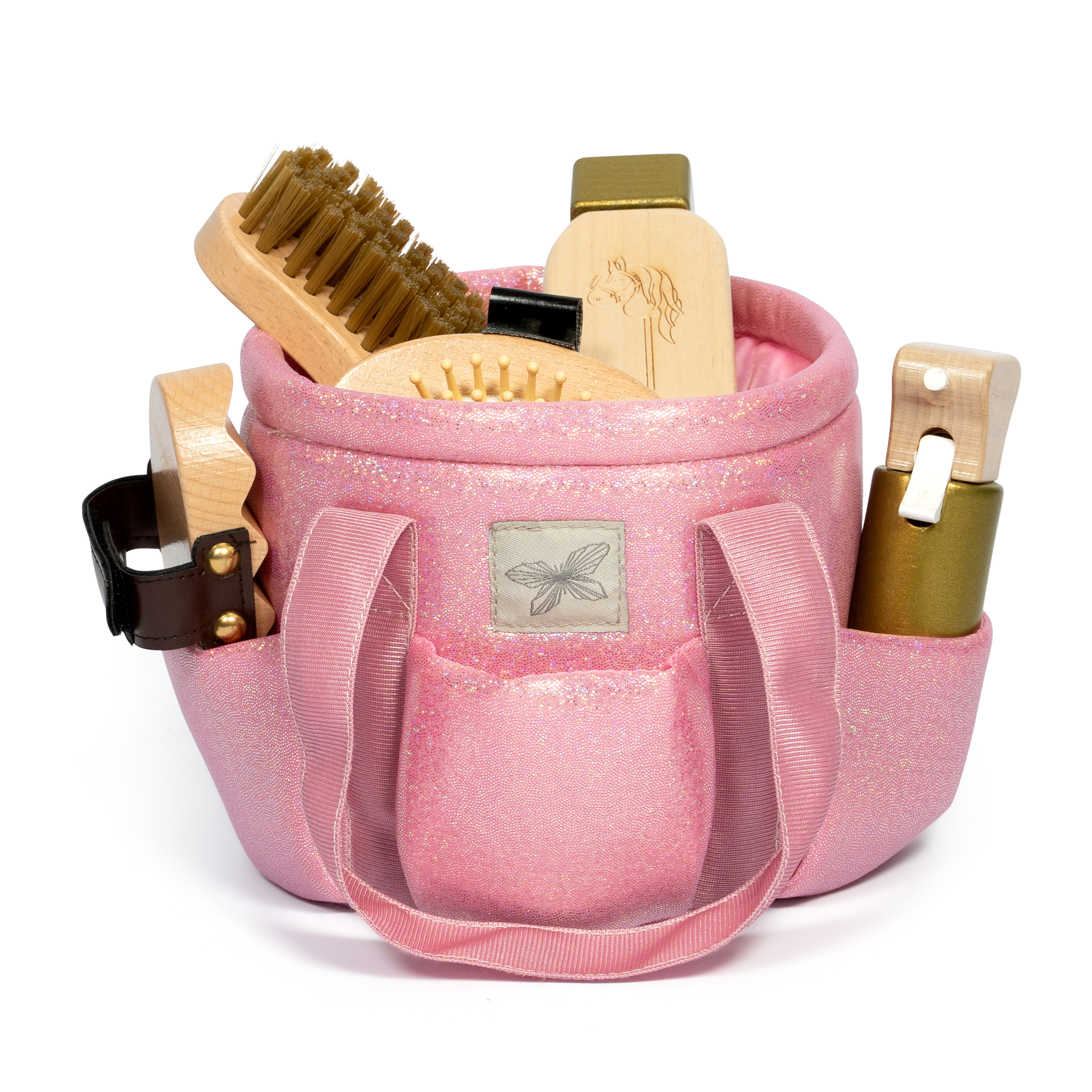 Poetstas voor Hobby Horse verzorging Roze