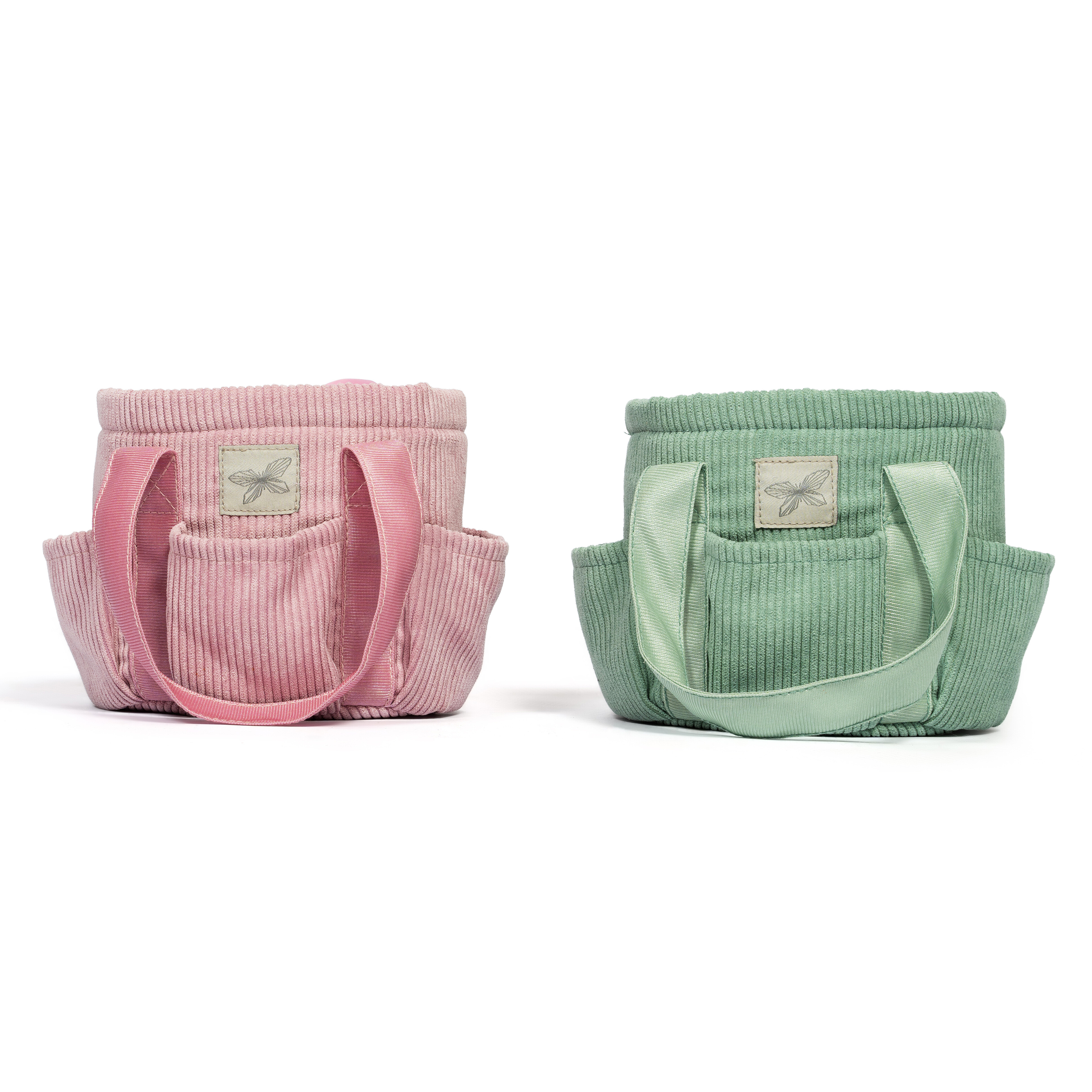 Poetstas voor Hobby Horse verzorging Roze corduroy