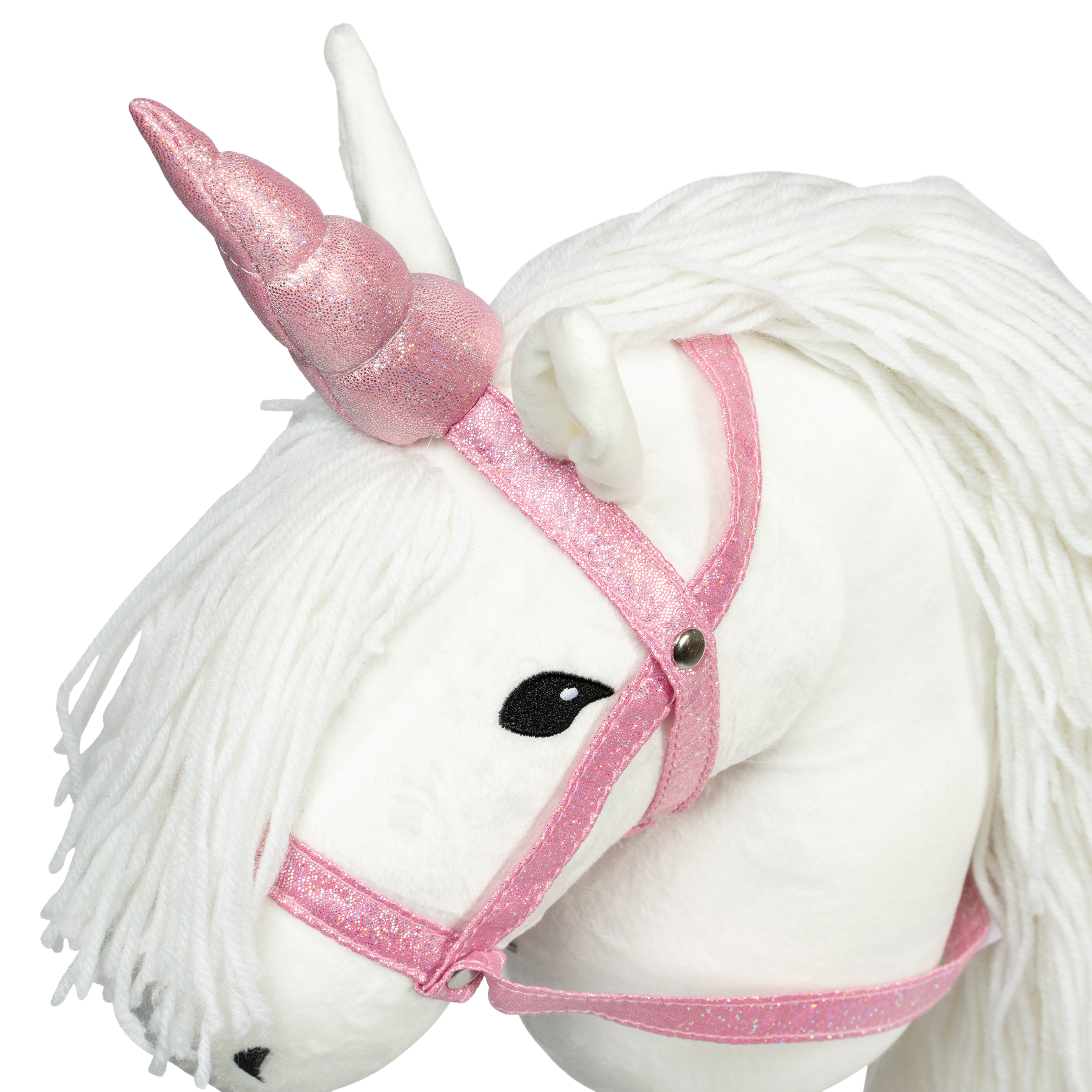 Unicorn hoorn en halster roze
