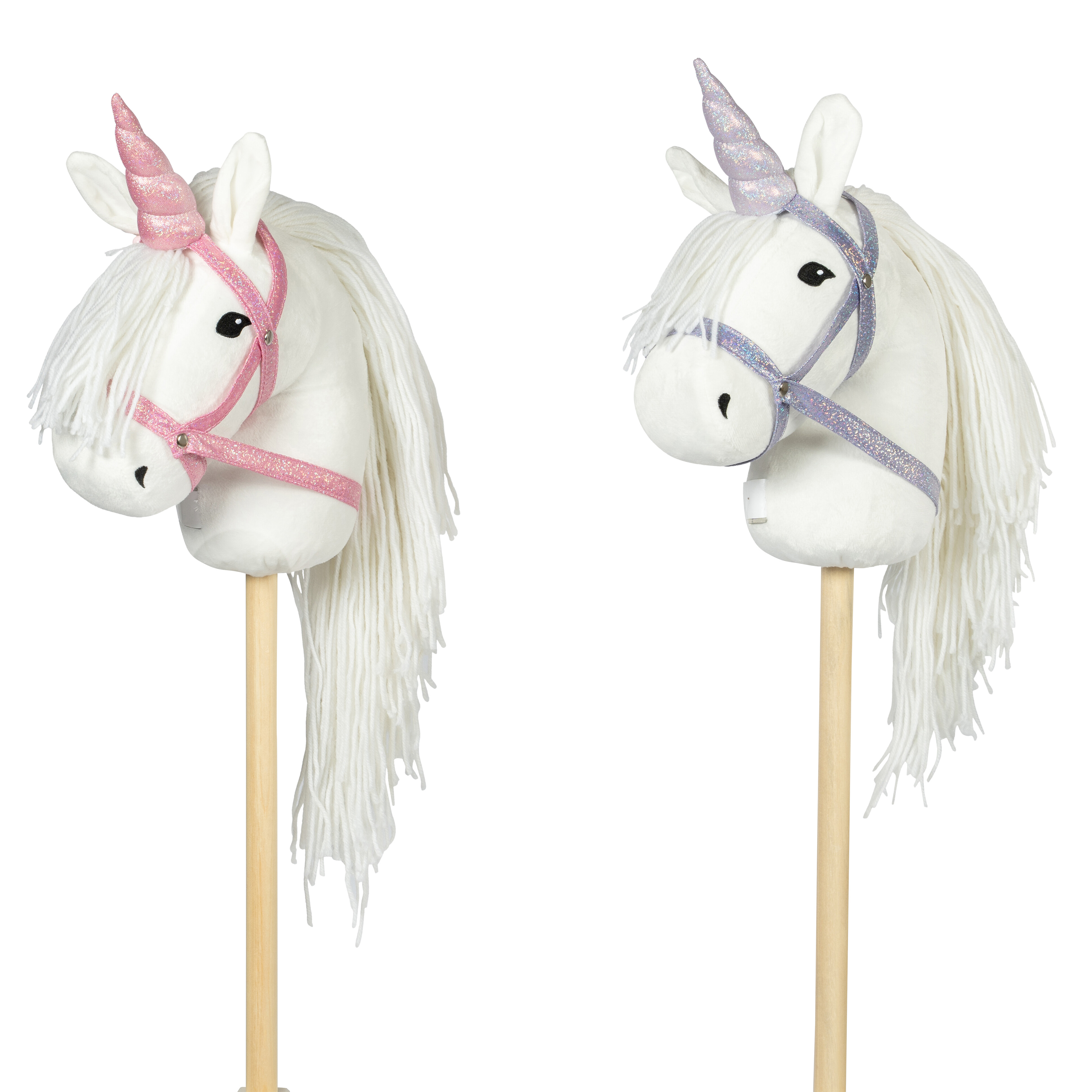 Unicorn hoorn en halster roze