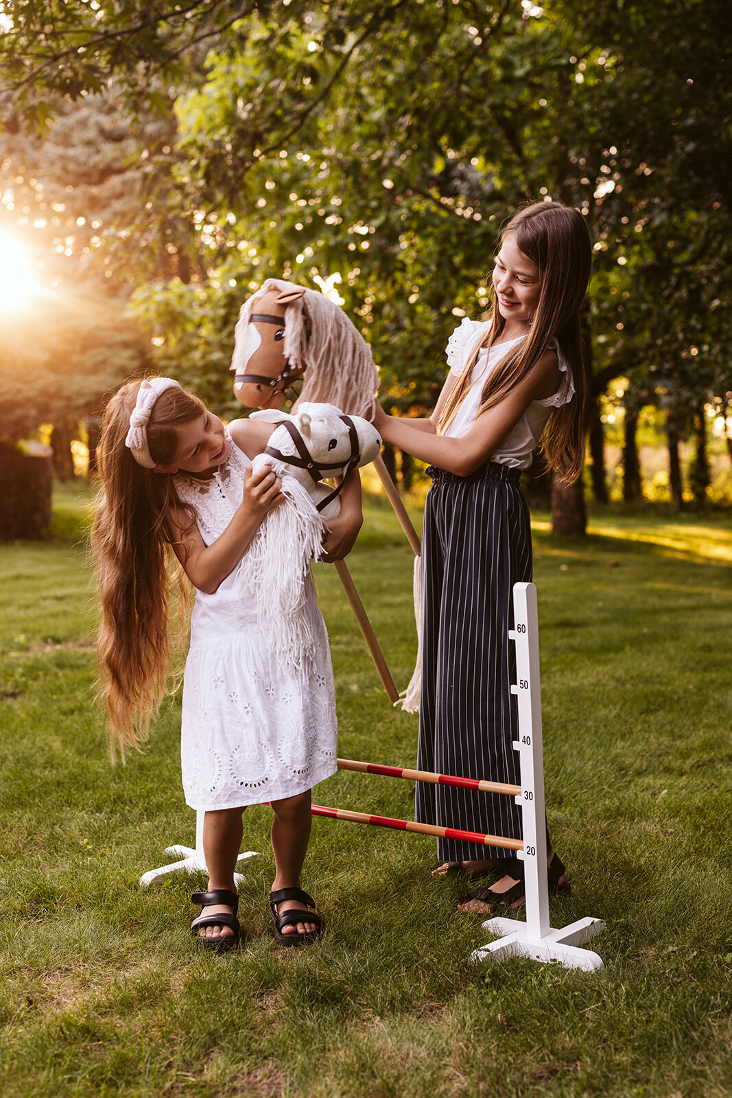 Concours Hindernis Hobby Horsing Wit / Rood