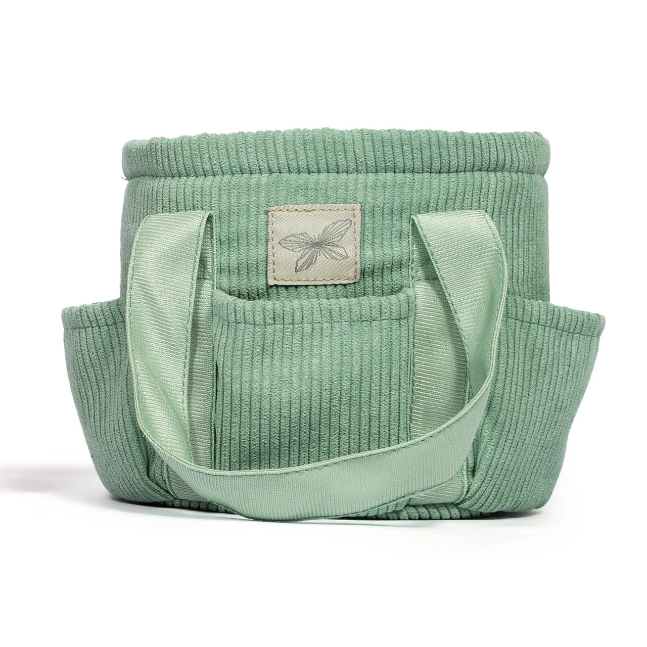 Poetstas voor Hobby Horse verzorging Groen corduroy